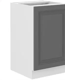 Kuchynské skrinky stojace Kuchynská skrinka Stilo dustgrey/biely 50zl 1f bb