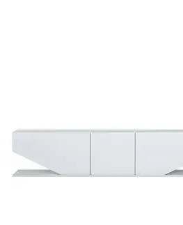 TV stolíky EMERALD TV stolík s dvierkami, biela