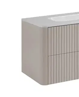 Umývadlá Elvisia Umývadlo LINEA | biely lesk 120 cm