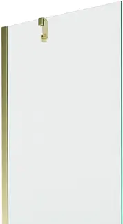 Sprchové dvere MEXEN/S - Next vaňová zástena FIX 70x150, transparent, zlatá 895-070-000-00-00-50