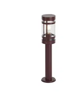 Zahradne stlpove lampy Moderná vonkajšia lampa tmavočervená 50 cm IP44 - Gleam