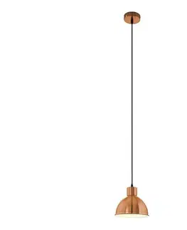 Svietidlá Eglo 54513 - LED luster na lanku 1xE27/6W/230V medený 54513