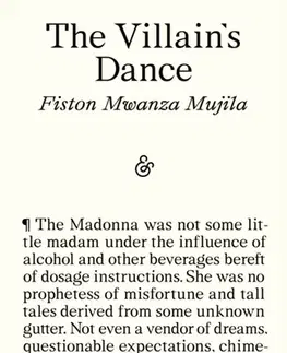 Beletria The Villain's Dance - Fiston Mwanza Mujila