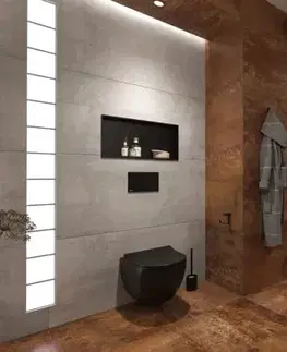 Záchody WC závesné SAT Infinitio vrátane dosky softclose, zadný odpad SATINF011RREXPBKM SATINF011RREXPBKM