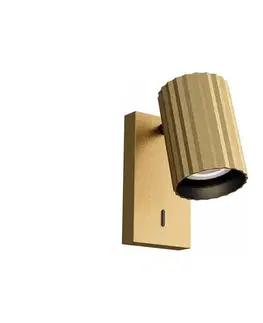 Svietidlá Redo 01-2582 - Nástenné bodové svietidlo DELPHI 1xGU10/7W/230V zlaté 01-2582