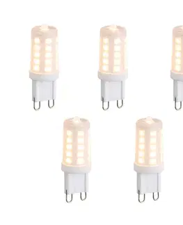 LED osvetlenie Sada 5 stmievateľných LED žiaroviek G9 Opal 3W 250lm 2200K