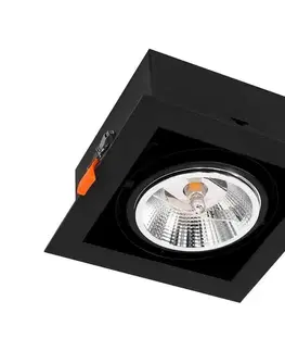Svietidlá  Podhľadové svietidlo PLAZA AR111 1xGU10/12W/230V čierna ML4740