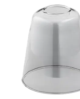 Lampy  Náhradné sklo k lustru E27 pr. 12 cm šedá 80422