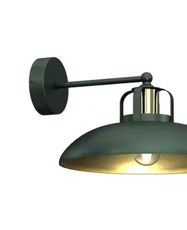 Svietidlá  Nástenné svietidlo FELIX 1xE27/60W/230V zelená MLP7707