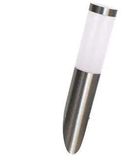 Svietidlá  LED stmievateľné vonkajšie nástenné svietidlo LIVIA 1xE27/6W/230V IP44 strieborná SA0462+AI0042