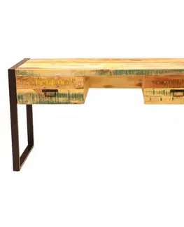 Písacie a pracovné stoly Písací stôl 160x76x70 Retro recyklované mango