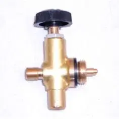Outdoorové variče Plynový ventil Meva 2157, LPG, jednocestný regulátor, závit M9x0.75 mm