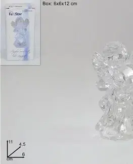 Vianočné osvetlenie MAKRO - Anjel muzikant LED rôzne druhy