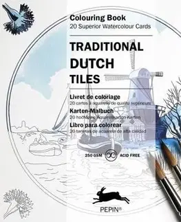 Cudzojazyčná literatúra Traditional Dutch Tiles - Colouring Card Book - Roojen van Pepin