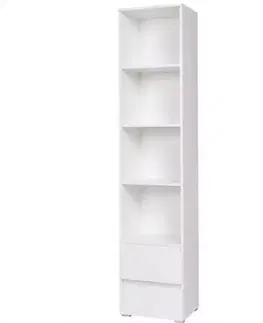 Vitríny a regály do obývačky Regál Cosmo C01 biely