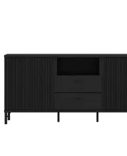Nábytok do obývačky TV stolík Lusaka LUSF01 U201/U201 2D2S grafit