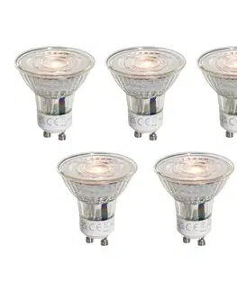 LED osvetlenie Sada 5 LED žiaroviek GU10 50 mm číra 4,5 W 360 lm 2700 K