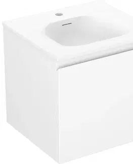 Kúpeľňový nábytok MEXEN/S - Orio kúpeľňová skrinka 50 cm s umývadlom Vela, 1 šuplík, biela mat 91A10-05047-1-BF01-W23M01