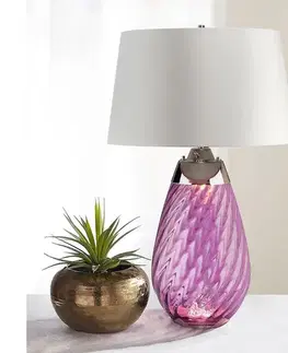 Lampy Elstead LENA-TL-L-PLUM-OWSS-LED Stol. lampa LENA 1xE27/40W/230V 74cm ružová/biela LENA-TL-L-PLUM-OWSS