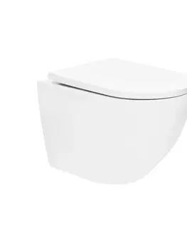 Záchody WC so sedátkom softclose závesné SAT biele vírové SAT67010RTORP SAT67010RTORP