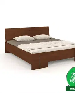 Dvojlôžkové postele Posteľ borovicová Skandica Vestre maxi 200X200 orech