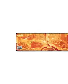 Klávesnice a myši CONNECT IT CMP-1140-LG - Podložka pod klávesnicu a myš 88,6x24,5 cm oranžová CMP-1140-LG