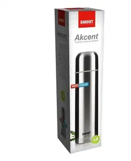 Termosky a termohrnčeky Banquet Termoska nehrdzavejúca Akcent, 1 l, 1 l