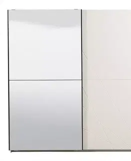 Šatníkové skrine Skriňa Ksanti 220 20G biely 11008374