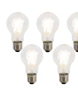 LED osvetlenie Sada 5 stmievateľných LED žiaroviek E27 s 3 stupňami A60 5W 700 lm 2700K
