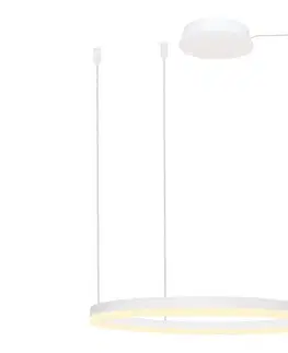 Svietidlá Azzardo  - LED Stmievateľný luster na lanku HALO LED/56W/230V pr. 80 cm biela 