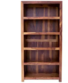 Knižnice Knižnica Kali 90x180x35 indický masív palisander