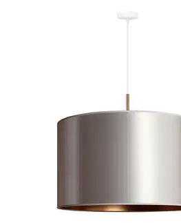 Svietidlá  - Luster na lanku CANNES 1xE27/15W/230V pr. 50 cm strieborná/medená 602334