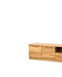 TV stolíky DON LEON 25 TV stolík so zásuvkou, dub Natura