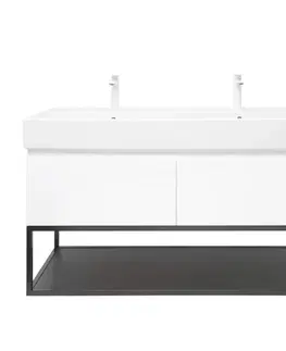 Kúpeľňový nábytok Kúpeľňová skrinka s umývadlom SAT B-Way 119x30x45 cm biela lesk BWAY120WU2BBF BWAY120WU2BBF