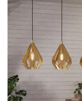 Svietidlá Eglo 43909 - Luster na lanku CARLTON 3xE27/60W/230V 43909