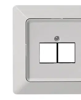 Predlžovacie káble  Kryt zásuvky 2xRJ45 A6004.4