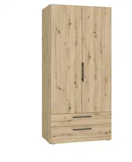 Šatníkové skrine Skriňa Cadixo cdxs87-d78 dub artisan
