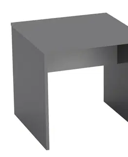 Písacie a pracovné stoly KONDELA Rioma New Typ 17 písací stôl grafit / biela