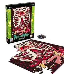 1000 dielikov Winning Moves Puzzle Rick and Morty: Anatómia 1000 Winning Moves