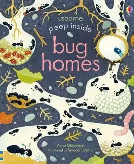 V cudzom jazyku Peep Inside Bug Homes - Anna Milbourne