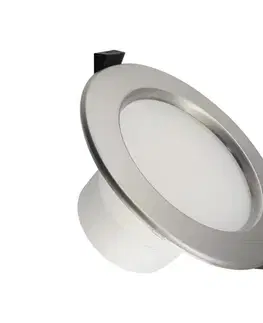 Svietidlá  LED Kúpeľňové podhľadové svietidlo LED/10W/230V 4000K strieborná IP44 LDL154/S