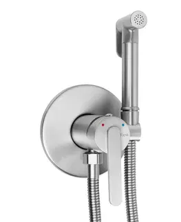 Kúpeľňové batérie REA - Podomietková bidetová batéria Ontario Brush Nickel REA-B3900