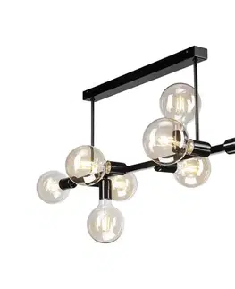 Svietidlá  Luster na tyči ASTRID 8xE27/60W/230V čierna LM 8.146