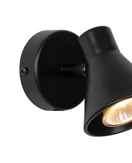 Svietidlá Nordlux - Nástenné svietidlo EIK 1xGU10/35W/230V čierne 45761003