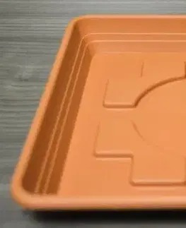Kvetináče a truhlíky Kinekus Miska pod kvetináč 14 UH 14x14cm, štvorcova, terakota TERRA