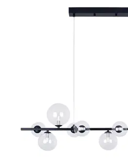 Svietidlá  LED Luster na lanku HYBRID LED/15W/230V + 7xG9/6W 4000K čierna 331113