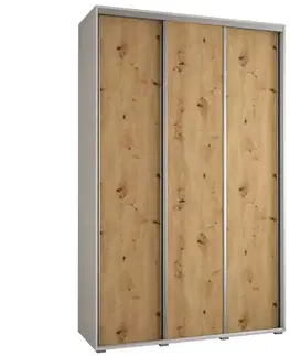 Šatníkové skrine Skriňa 45 Canaris 1 160 biela/artisan/silver