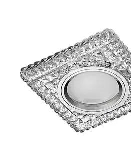 LED osvetlenie Emithor  - Podhľadové svietidlo ELEGANT GLASS FIX 1xGU10/50W+LED/3W 