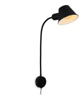 Svietidlá Briloner 2089-015 - Flexibilná nástenná lampa BRELLO 1xE27/10W/230V čierna 2089-015