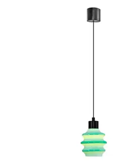 Svietidlá  LED luster na lanku CACTUS LED/3W/230V 3000K čierna/zelená 414LRC1979
